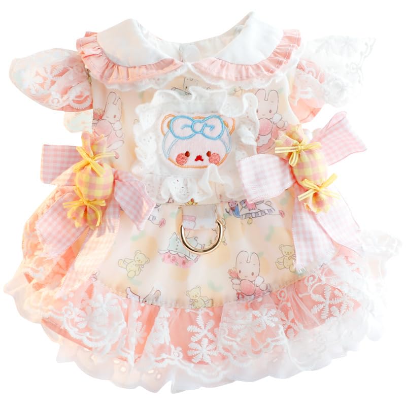 Vestido princesa AZA para perros pequeños Candy Bear talla S