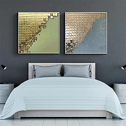 Photos d'art mural nordique moderne peinture abstraite sur toile salon minimaliste 70x70cm