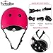 TurboSke Skateboard Helmet, BMX Helmet, Multi-Sport Helmet, Bike Helmet for Kids, Youth, Men, Women (Pink, S/M (20.5