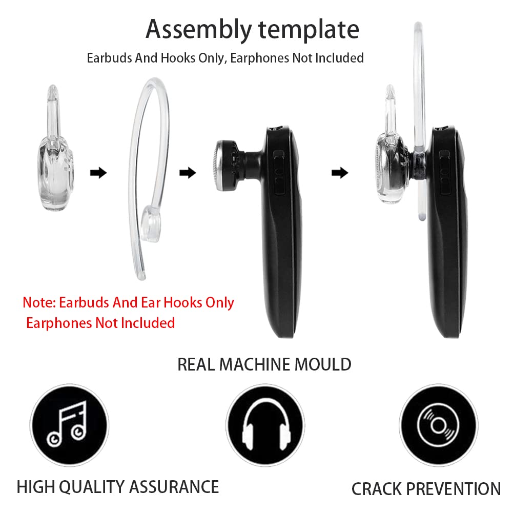 NEW 4 Pcs (C-MT) Ear-loops Ear-hooks Set For Plantronics Voyager Edge, 3200 3240