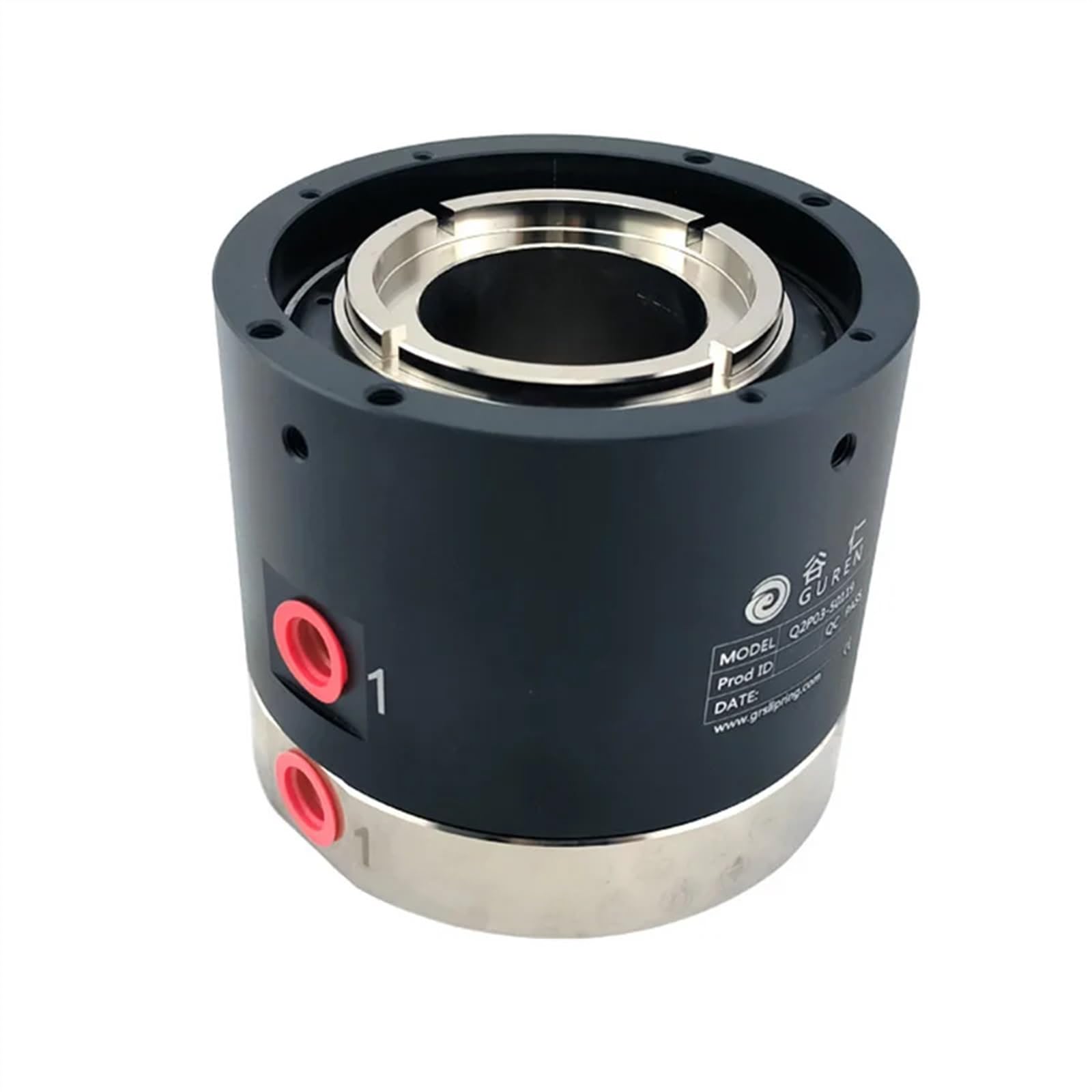 Joint rotatif pneumatique à grande vitesse à sortie d'extrémité Joint pneumatique multivoies à bague collectrice à 360 degrés