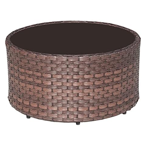 SUNSITT Round Outdoor Coffee Table Cover