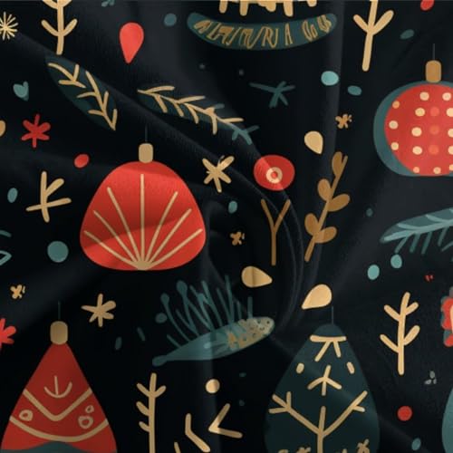 Linge de lit zippé en microfibre douce avec motif Noël 3D garçon