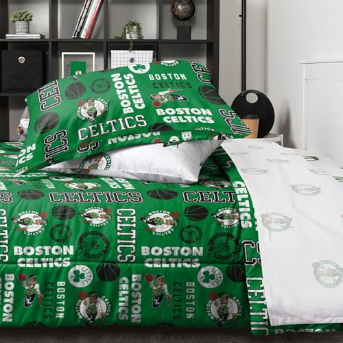 Foco BKTNBTW5PK Boston Celtics Nba Team Color Bed In A Bag Comforter Bedding 5 Piece Set thumb #3