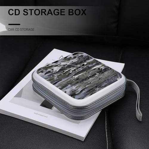 Étui CD pour 40 DVD rigide et compact à motif camouflage Cold Tree - 5