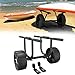rockible Universal Kayak Cart Dolly Carrier Boat Trolley Simple Assembly 450lb Weight Capacity Rubber Wheels with Straps