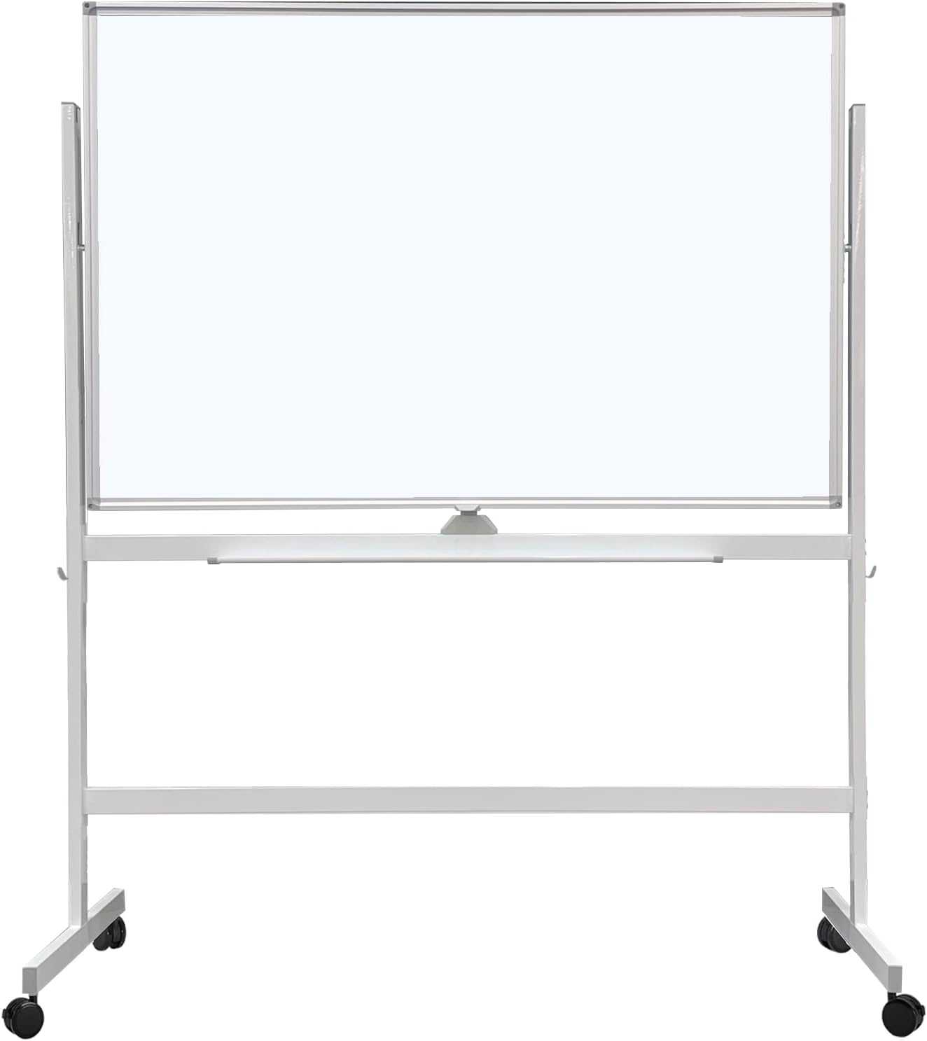 TriLift 48x32 Mobile Whiteboard, double sided magnetic, height adjustable