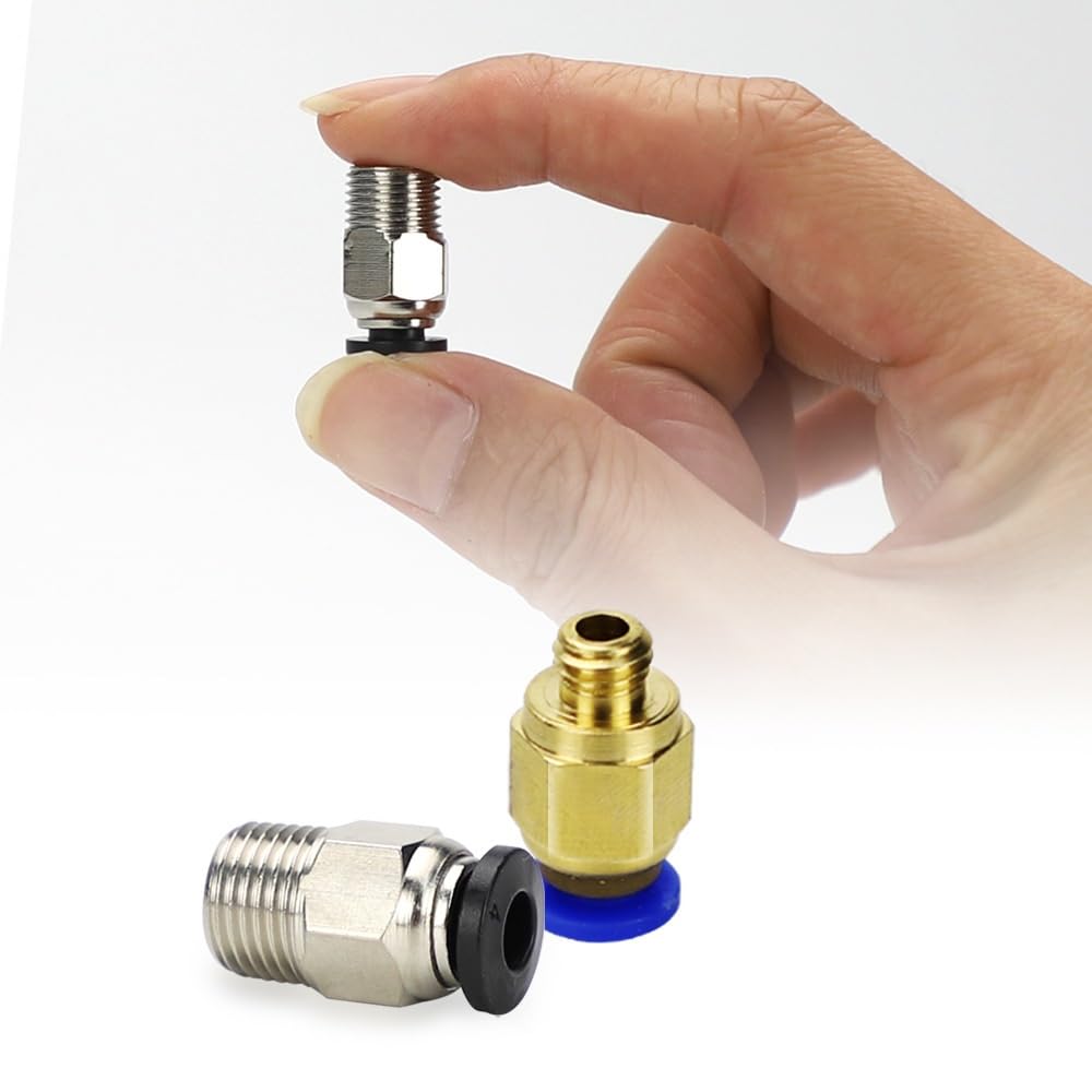Kit Tubo PTFE 1M para impresora 3D, Tubo Teflón 1M Accesorios para Extrusor Filamento 1,75 mm (2-19 piezas)(19 pcs)