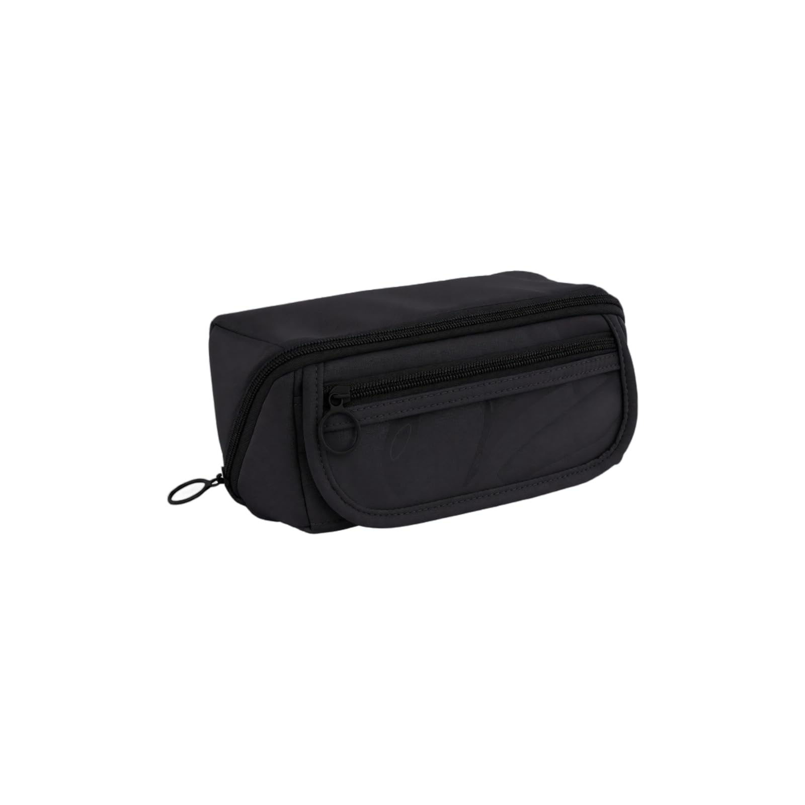 Large Capacity Pencil Case with 9 Compartments for School Black — image 1