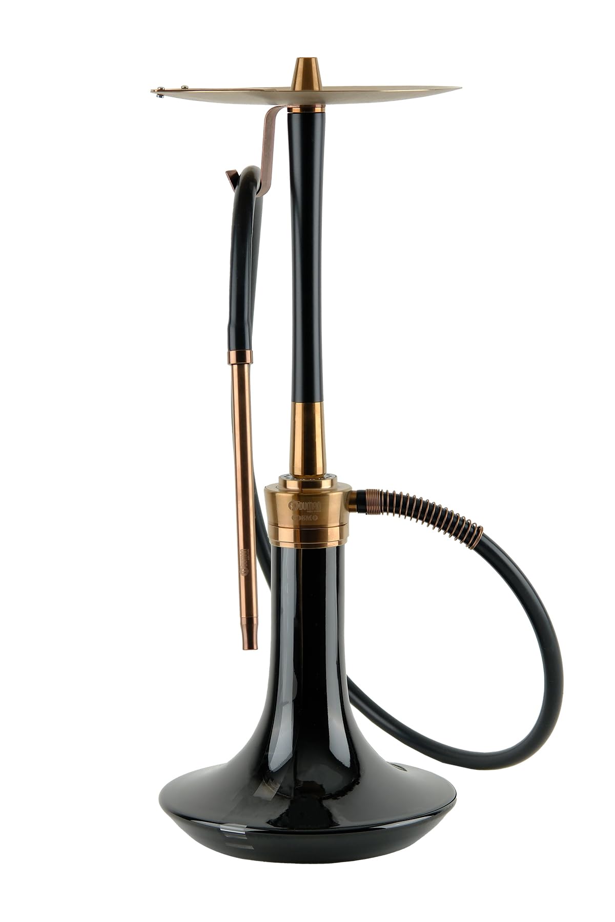 ODUMAN COSMO HOOKAH SHISHA - BLACK BRONZE BODY - BLACK GLASS