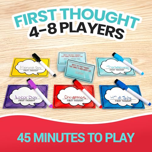 FIRST THOUGHT Juego de Mesa Familiar para 4-8 Jugadores miniatura 4