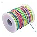 TYFZ Corda da Ombrello 1 Volume Elastic Band Cavo Paracord Braccialetto Braccialetto Treccia Arcobaleno Elastico Corda di Gomma Elastico Accessori a Corda Rotonda 1mm 1.2mm 1.5mm Forte e Robusto