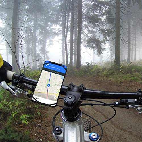 Cozycase Bike Phone Mount, Detachable Metal Bicycle Cellphone Holder, Universal Motorcycle Handlebar Stand Fits for iPhone 12/11/XR/XS, Galaxy S20/S9, 4.0\"-6.5\" Phones