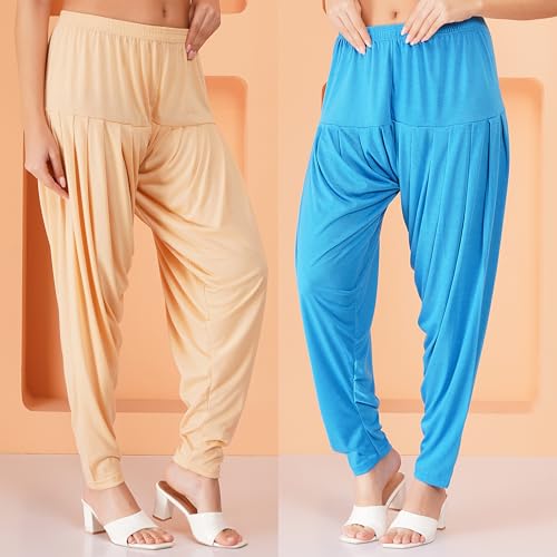 Image of Buy That Trendz Patiala Salwar for Women Relaxed Fit Viscose Patiyala Salwar Harem Bottom Pants
