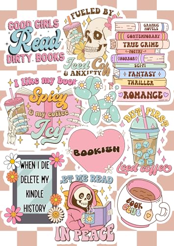 Spicy Bookish Kindle Insert - Romance Reader Aesthetic E-Reader Cover - Cute Insert for Clear Cases - Iced Coffee & Book Lover Gift, Funny Booktok Trend (11th Gen Paperwhite)