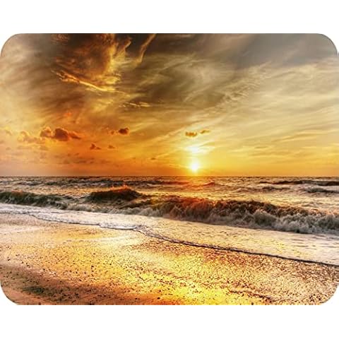Beach Sunset Glass Worktop Saver by Pearl Glass Cover
