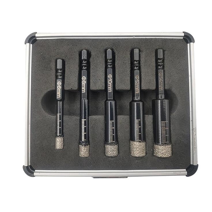 Set de 5 Brocas para Azulejos con Mango Hexagonal miniatura 7