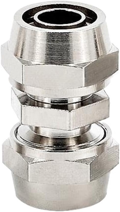 1pcs Trachea quick connector copper quick screw straight through pneumatic nylon hose lock mother type quick lock PU - 4/6/8 mm(2)