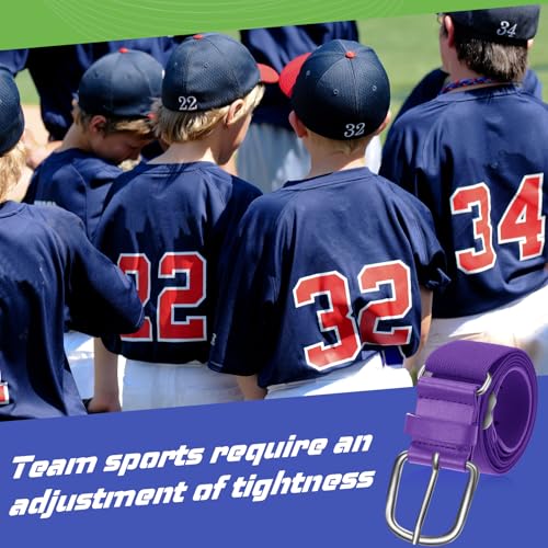 Image of Hercicy 12 Pcs Baseball Belts Softball Belts Bulk for Adult and Youth Adjustable