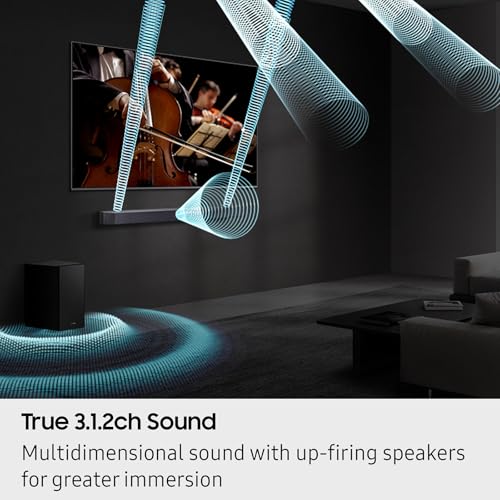 Image of Samsung Q-Series Soundbar HW Q600F 3.1.2 ch Subwoofer (2025 Model) SpaceFit Sound Pro, Q-Symphony, Adaptive Sound