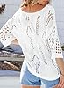 EVALESS Womens Spring Summer Short Sleeve Sweaters... #3