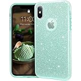MATEPROX iPhone X Case Shining Glitter Crystal Bling Protective Cute Case Compatible with iPhone X (2017) -Green