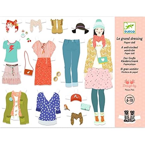 DJECO Paper Doll Fashion Dressing Room Cover