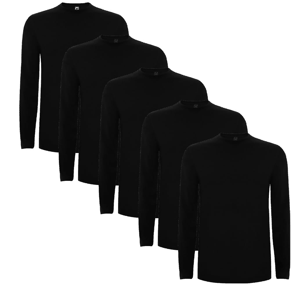 Roly Pack de Camisetas Hombre Extreme, Camiseta Manga Larga Hombre de algodón Suave, 100% Algodón, Ideal para Todas Las Estaciones, Confort y Estilo