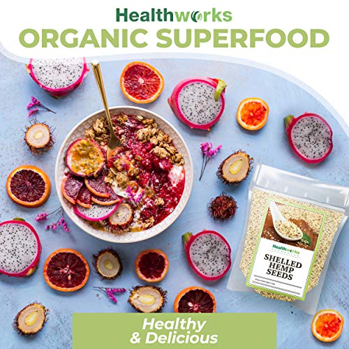 Healthworks Shelled/Hulled Hemp Seeds Canadian (32 Ounces / 2 Pound) | Premium & All-Natural | Contains Omega 3 & 6, Fiber and Protein | Packaging May Vary - Image 8