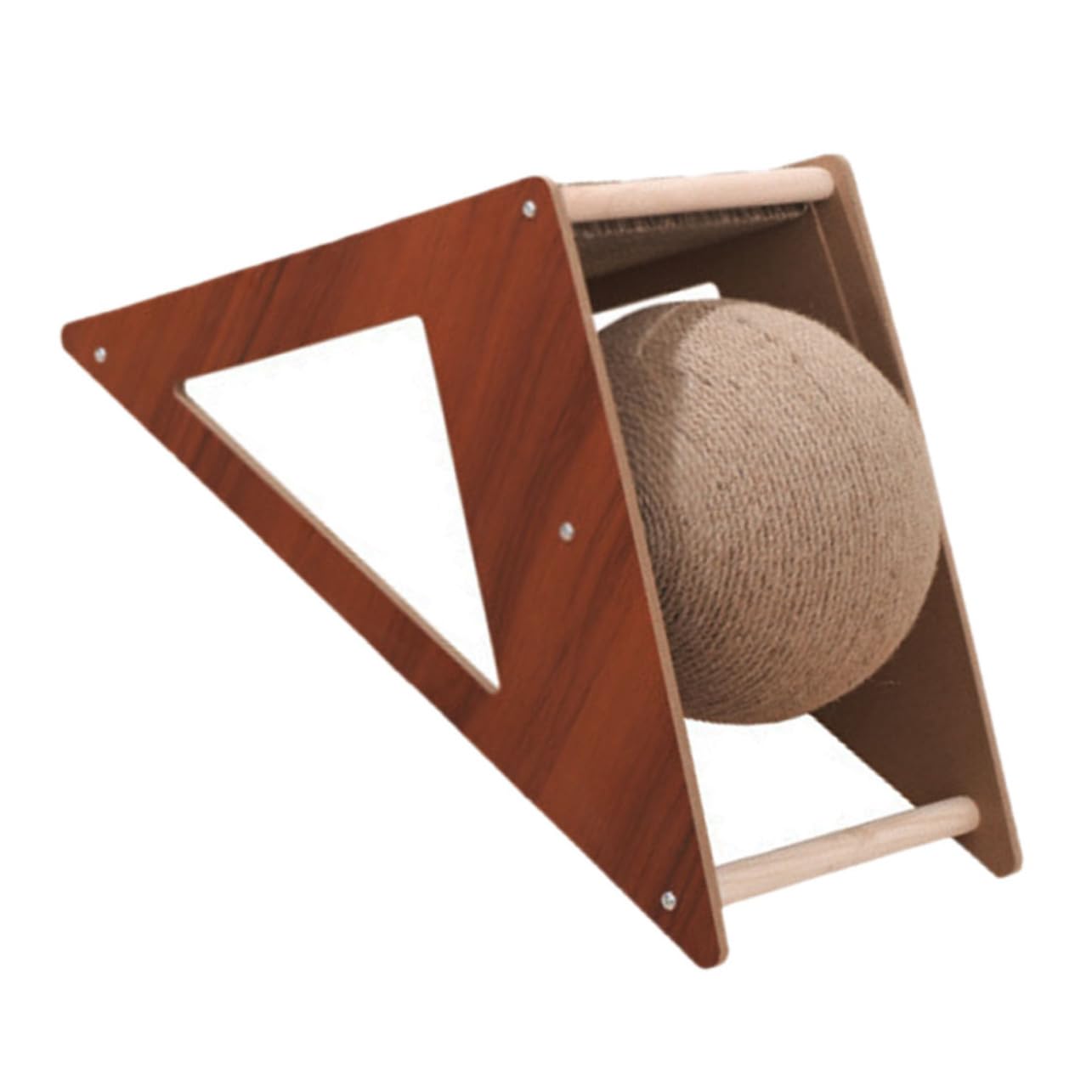 Griffoir triangulaire pour chat stable au sol, le jouet de chambre idéal pour vos tapis
