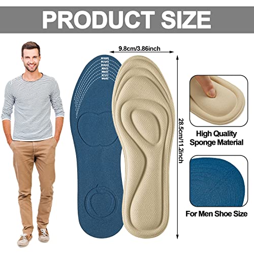 8 Pares Plantillas de Zapato 3D, Talla 6-11 miniatura 4
