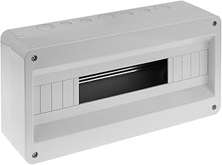 BeMatik - Scatola di Superficie per automazione elettrica per 18 Moduli in plastica ABS 18 mm