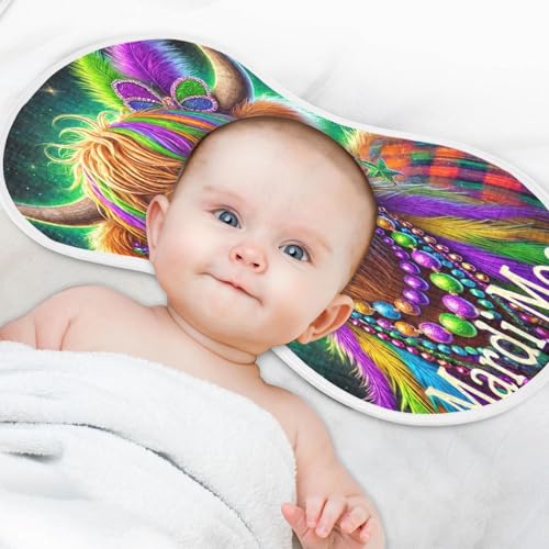 Mardi Purple Highland Cow Baby Burp Cloths Soft Burp Cloth Rags Cotton Burp Clothes Absorbent Muslin Burp Cloths for Boy Newborn Girl Unisex 1 Pack 22x11 Inches4