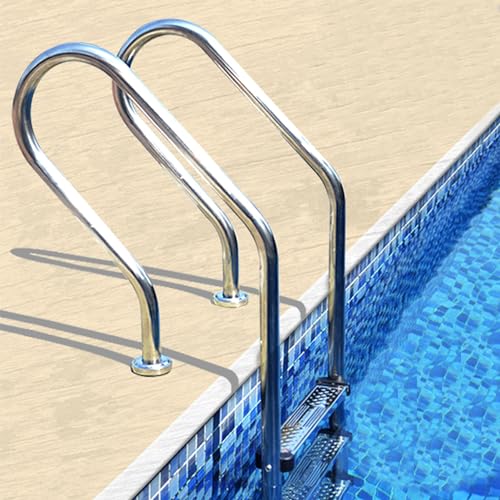 Escalera para piscina de acero inoxidable 2 escalones miniatura 7