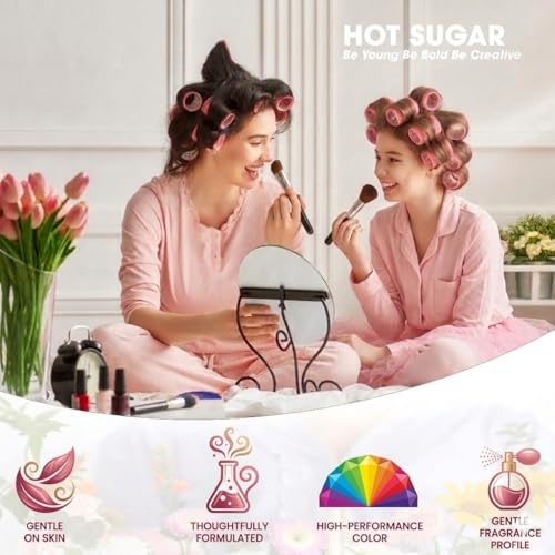 Hot Sugar Ultimate All-in-One Makeup Kit for Teen Girls, Basic Makeup Gift Set for Women - Create Stunning Looks with 52 Shades and Accessories (Purple Love) - Image 6
