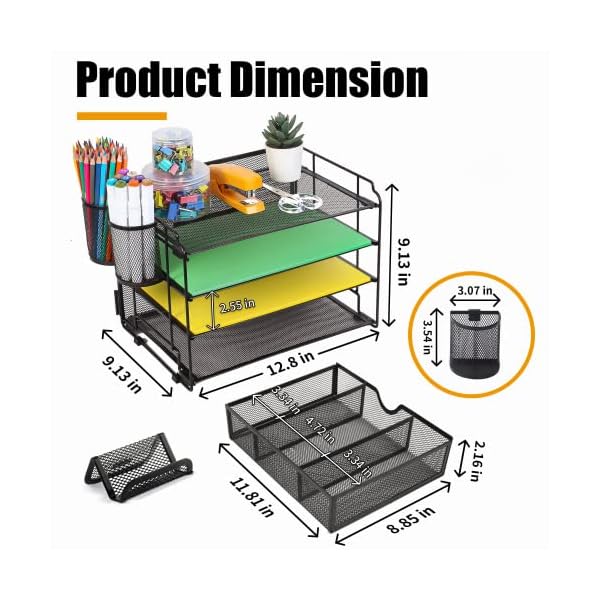 DALTACK-4-Trays-Desktop-File-Organizer-with-Pen-HolderLetter-Tray-Paper-Organizer-with-Drawer-and-Pen-Holders-Black-Mesh-Office-Supplies-File-HolderDesk-Organizer-for-Office-School-Home DALTACK-4-Trays-Desktop-File-Organizer-with-Pen-HolderLetter-Tray-Paper-Organizer-with-Drawer-and-Pen-Holders-Black-Mesh-Office-Supplies-File-HolderDesk-Organizer-for-Office-School-Home