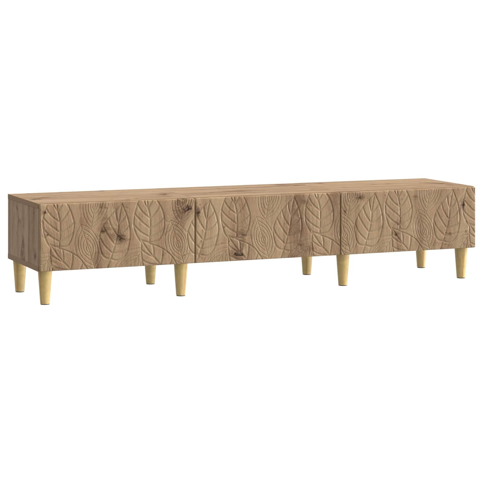 Hothingwell TV-Bank, 147 x 34,5 x 30 cm, aus Holz | Vintage-Stil; Aufbewahrungsschubladen; einfache Pflege mit feuchtem Tuch; für Wohnzimmer