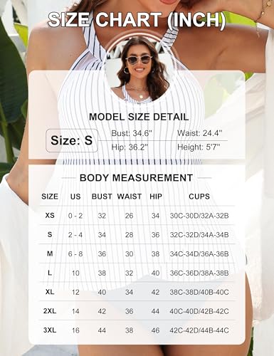 Image of Blooming Jelly Womens Tankini Swimsuit High Neck Two Piece Modest Swimwear