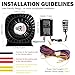 Emergency Police Siren Speaker Kit, 200W Multi-Tones Emergency Sirens PA System Extra Slim Speaker with Handheld Microphone, Car Alarm Megaphone for 12V Vehicles, Tow Truck Pickup Ambulance SUVs
