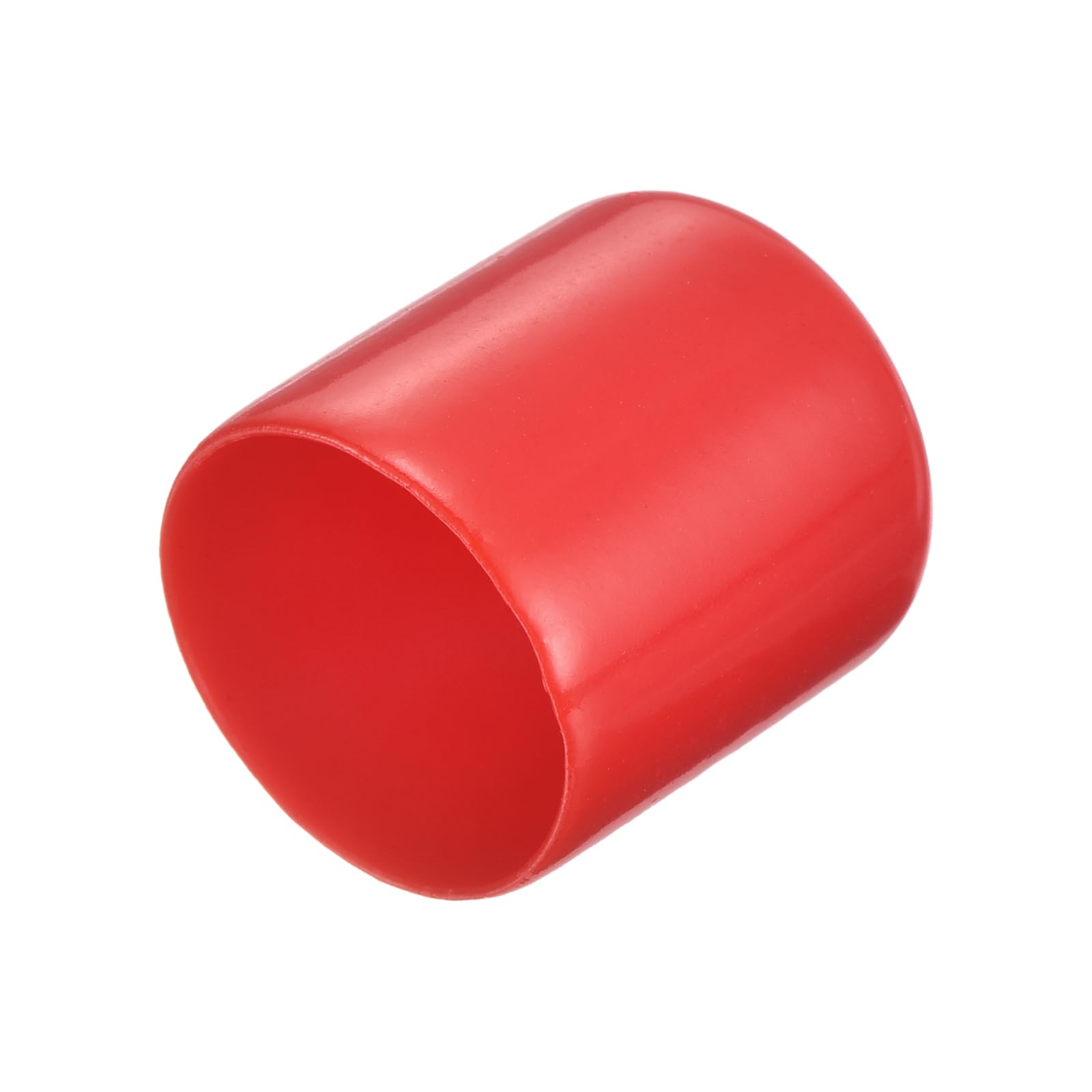 uxcell 20pcs Rubber End Caps 22mm ID Vinyl Round Tube Bolt Cap Cover Thread Protectors Red