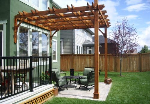 Outdoor Living Today Breeze Attached 13.5 Ft. W x 13.5 Ft. D Pergola