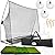 Morvat Golf Net Set, Golf Practice Mat and Golf Accessories, Golf Target Net for Backyard Driving | Golf Balls, Adjustable Tees, Wooden Tees and Carry Bag | for Indoor and Outdoor Use