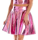 Coupe flatteuse : la taille haute de cette jupe plissée aide à allonger vos jambes et à créer une silhouette flatteuse. La forme trapèze est également idéale pour cacher toutes les zones à problèmes et vous donner plus de