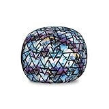 Lunarable Galaxy Storage Toy Bag Chair, Tribal Motifs Monochrome Triangles with Colorful Abstract...