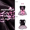 CuteBone Little Miss Sassy Pants Dog Leopard Print Dress Velvet for Small Dogs Girl Puppy Dresses Pink Dog Clothes CVA15XXS-D #2
