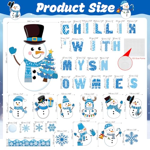 Image of Winter Snowman Bulletin Board Decorations Set Winter Christmas Classroom Decoration Snowman Snowflake Bulletin Board Decor Snowflake Cutouts For Holiday Party Classroom School Home Wall Decor