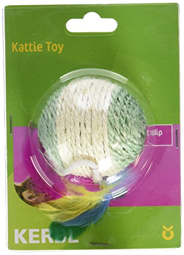 Kerbl Pet Sisal Spielball mit Feder und Rassel 6cm farblich Sortiert Kerbl Pet Sisal Spielball mit Feder und Rassel 6cm farblich Sortiert