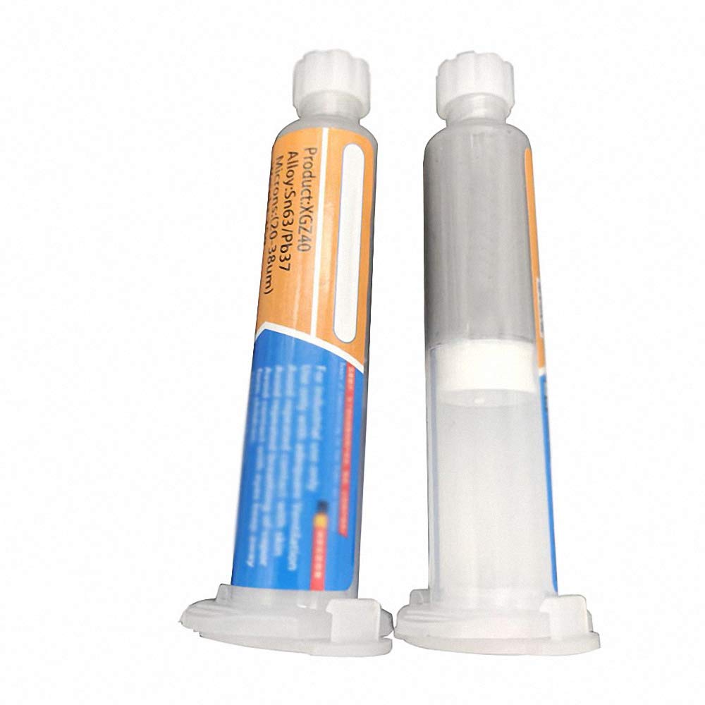 1pc Xg-z40 Solder Paste Flux 10cc Needle Shaped Sn63/Pb37 25-45um Syringe to Mobile Phone Repair Computer Services Industry