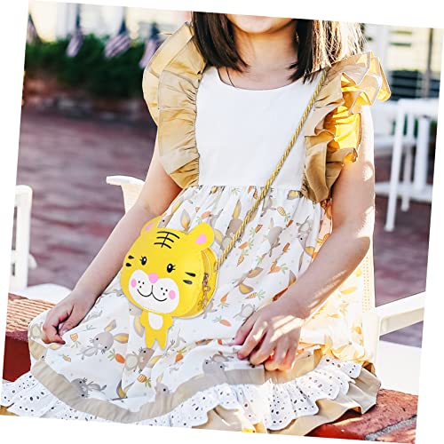 2pcs Cartoon Crossbody Bags for Girls Frog Tiger Design Coin Purse Pu Shoulder Strap Cute Animal Purses for Shopping and Travel4