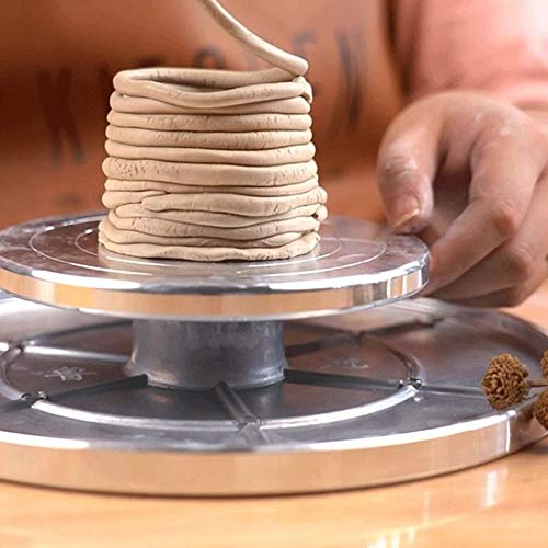 Roue rotation poterie double face pour modelage argile